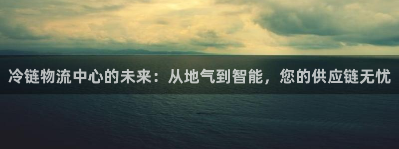 多多28黑吗：冷链物流中心的未来：从